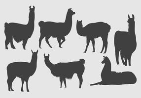 Llama Silhouette Vector