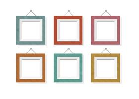 Assorted Color Vector Frames