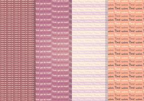 Greeting Card Vector Seamless Patterns 