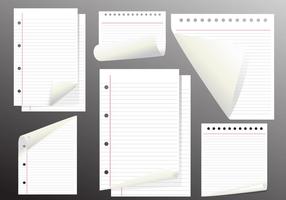 Note Paper Vector Page Flips