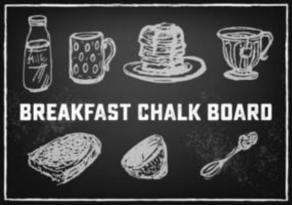 Free Food And Drink Vector Chalkboard