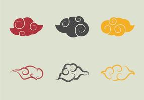 Free Chinese Clouds Vector Illustration