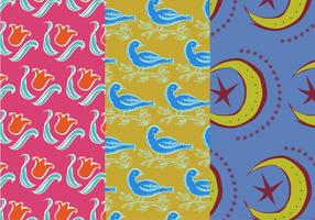 Cute Set of Various Pattern Backgrounds vector