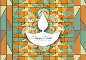 Diya para el festival de Diwali vector