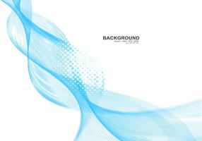 Blue Business Wave On White Background vector