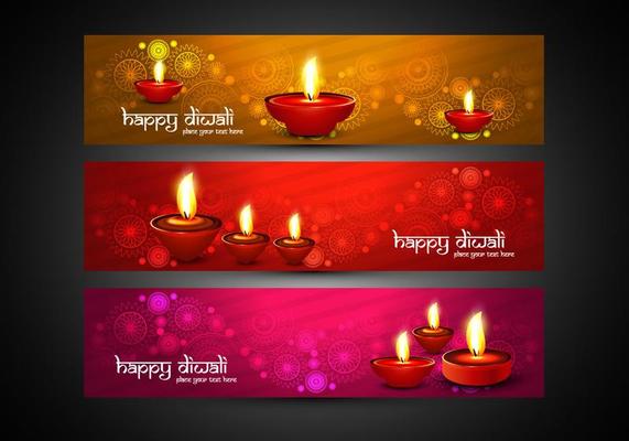 Colorful Diwali Headers