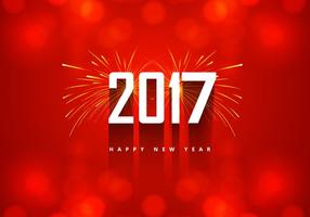 Tarjeta de Año Nuevo 2016 con Firework vector