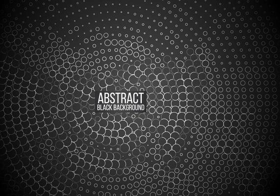 Circled Pattern With Black Background