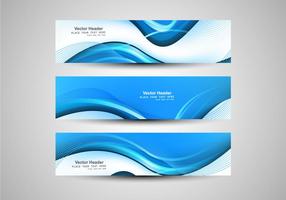 Abstract Wave Banner vector
