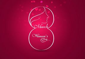 Creatively Designed Card For Women's Day vector