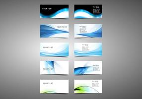 Set Of Visiting Business Cards vector