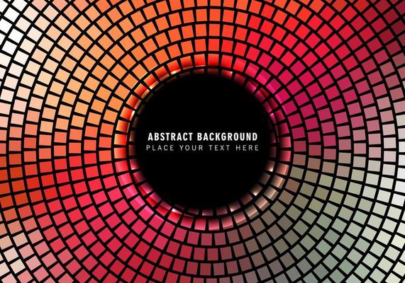 Glowing Mosaic Pattern Background