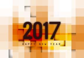 Greeting Card Of Happy New Year 2017 vector