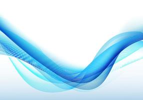 Abstract Blue Wavy Background vector