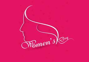 Happy Women's Day On Pink Background vector