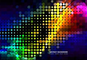 Abstract Colorful Circular Halftone Pattern vector