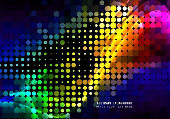 Abstract Colorful Circular Halftone Pattern