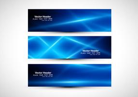 Abstract Blue Colored Header vector