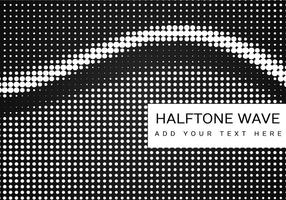 Black And White Halftone Pattern vector