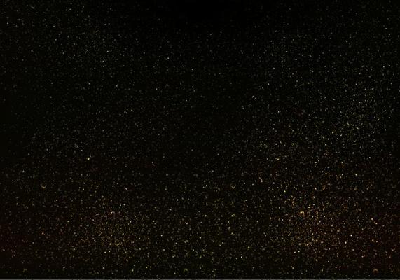 Strass Vector, Gold Glitter Texture On Black Background - Download Free