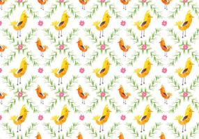 Free Vector Pattern With Birds