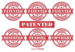 Patent Vector Rubber Stamps