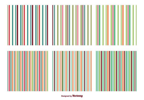 Colorful Stripe Vector Patterns