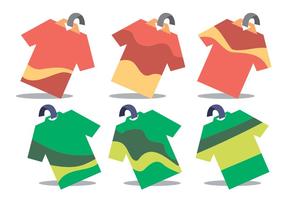 Tshirt Price Tag Wobbler Vector Set