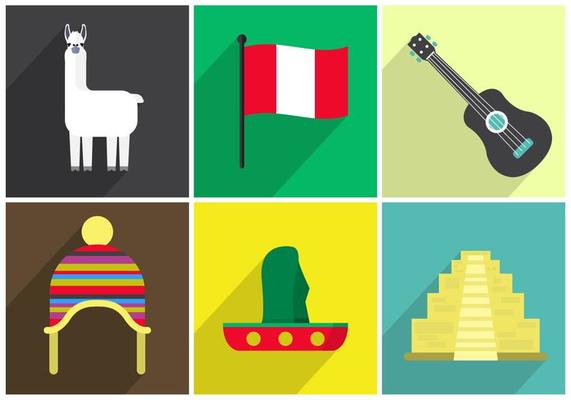 Vector Icons of Peru