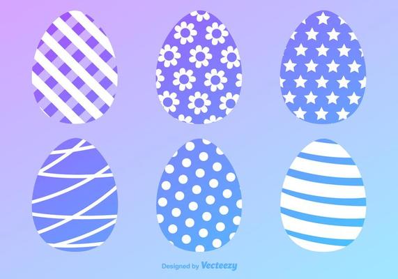 Easter Eggs Vector Icons