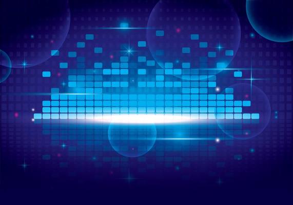 Sound Bars Vector Background