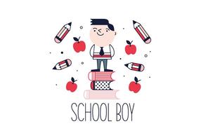 Free School Boy Vector