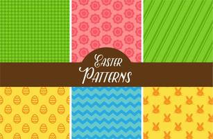 Cute Easter Vector Patterns