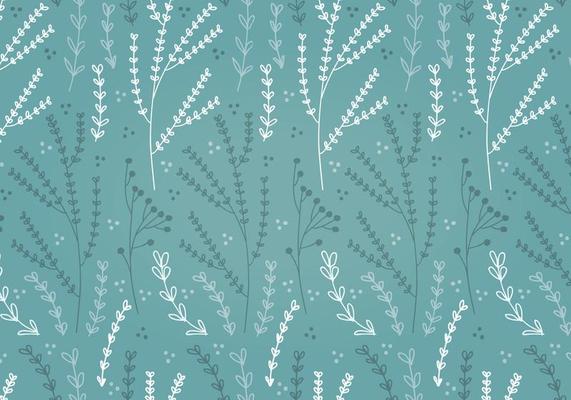 Free Teal Spring Flower Vector Patterns