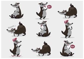 Honey Badger Vector Sticker 