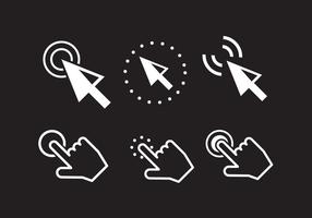 Mouse Click Icons vector