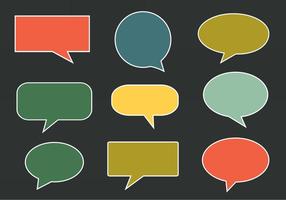 Free Vector Imessage, Speech And Communication Bubbles