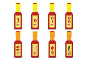 Hot Sauce Bottle Vector