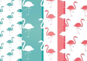 Vector Flamingo Patterns