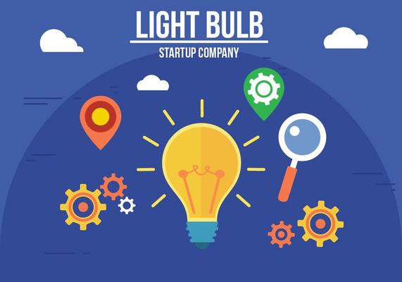 Creative Light Bulb Vector