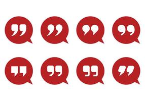 Quotation Mark And Bubble Vectors