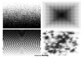 Halftone Pattern Set vector