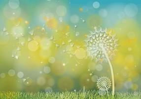 Background Hijau Free Vector Art 26059 Downloads Dandelions Gambar