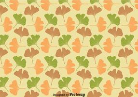 Ginko Biloba Leaves Pattern Vector