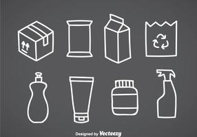 Package White Icons vector