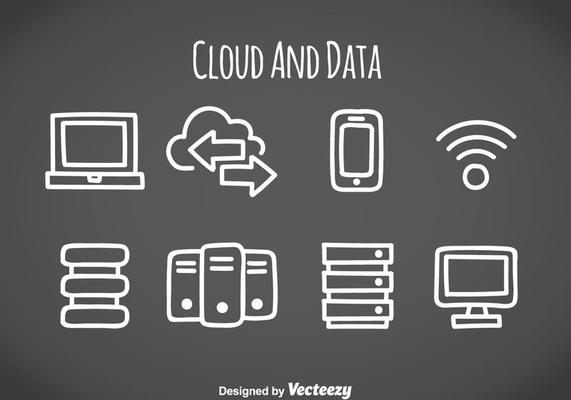 Cloud And Data Element Icons
