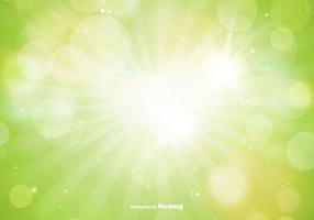 Beautiful Green Spring Bokeh Background vector