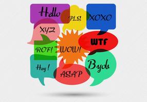 Free Speech Bubbles Message Vector