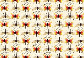 Free Vector Watercolor Butterfly Pattern