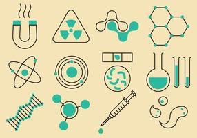 Iconos De La Ciencia Y La Tecnología vector